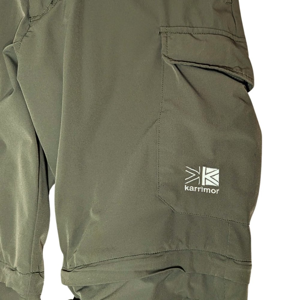 karrimor Med comfy convertible pants army green lightweight adjustable pockets - Picture 8 of 13
